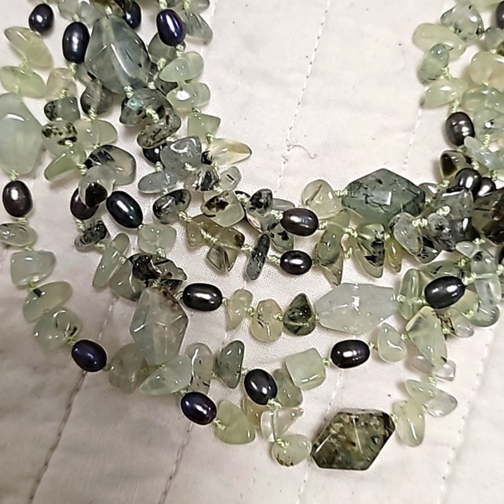 Multi-Strand Beaded Necklace - Picture 2 of 3